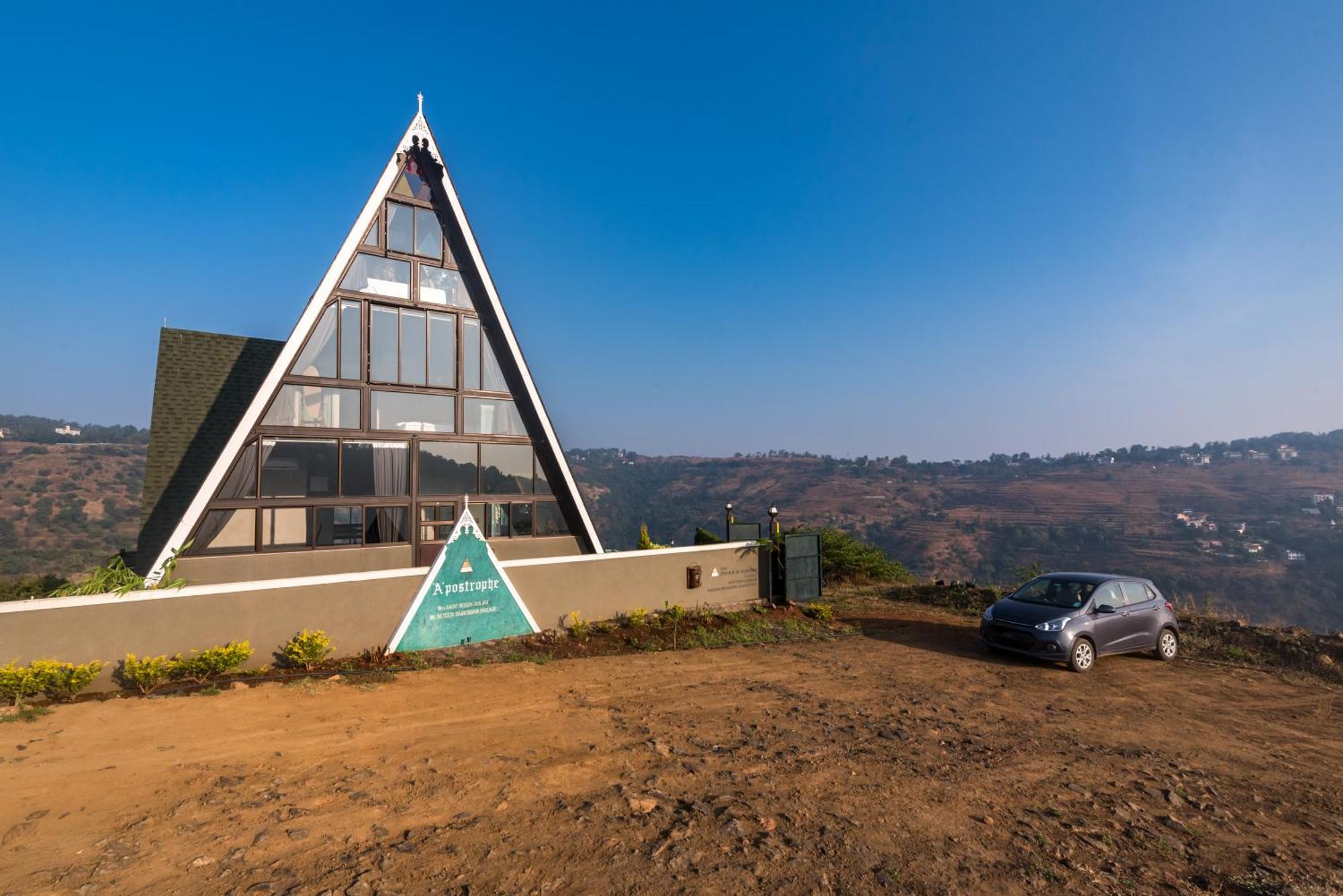 Saffronstays A Vantage, Panchgani - A Pyramid Shaped Unique Luxury Villa With Infinity Valley Views 외부 사진