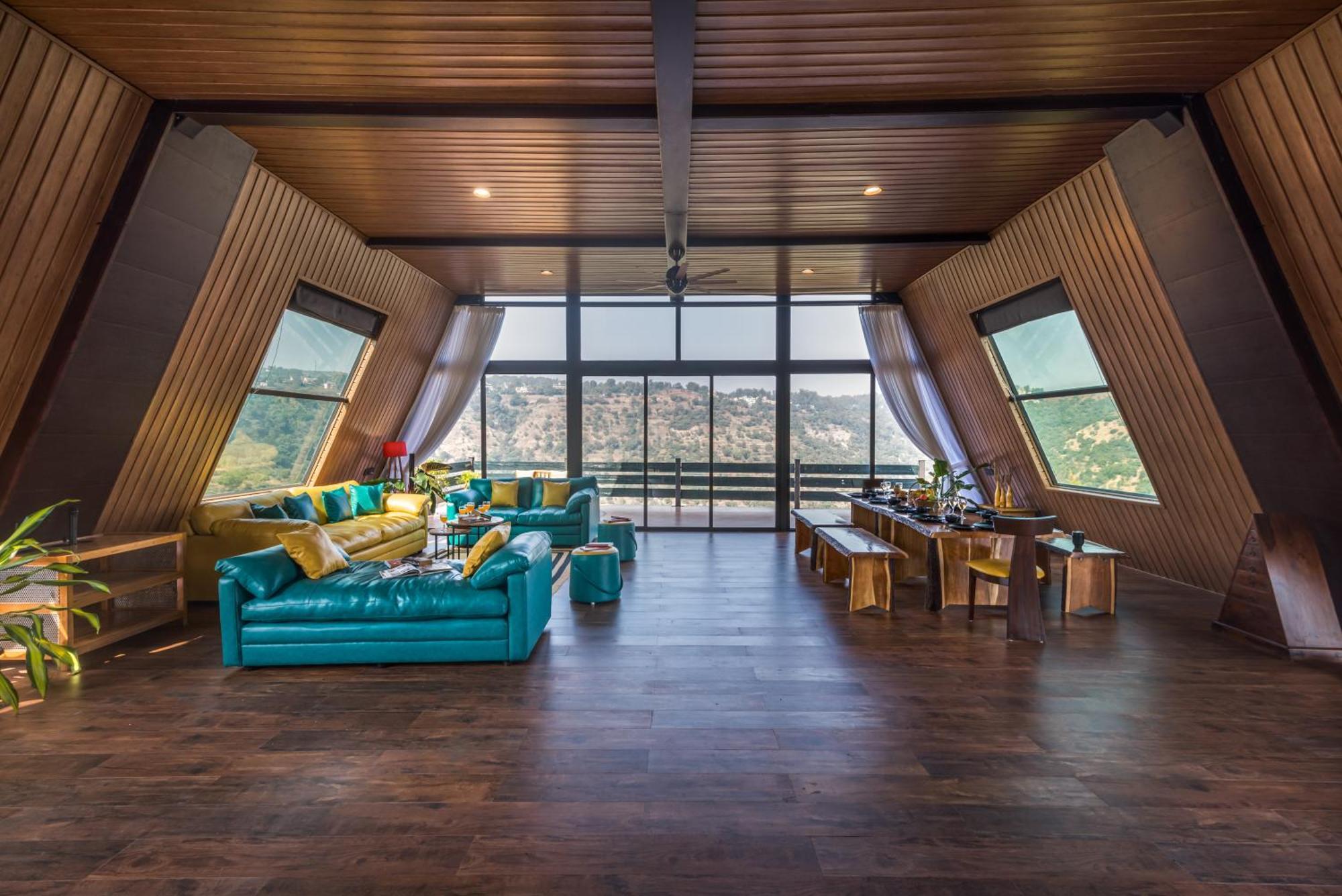 Saffronstays A Vantage, Panchgani - A Pyramid Shaped Unique Luxury Villa With Infinity Valley Views 외부 사진