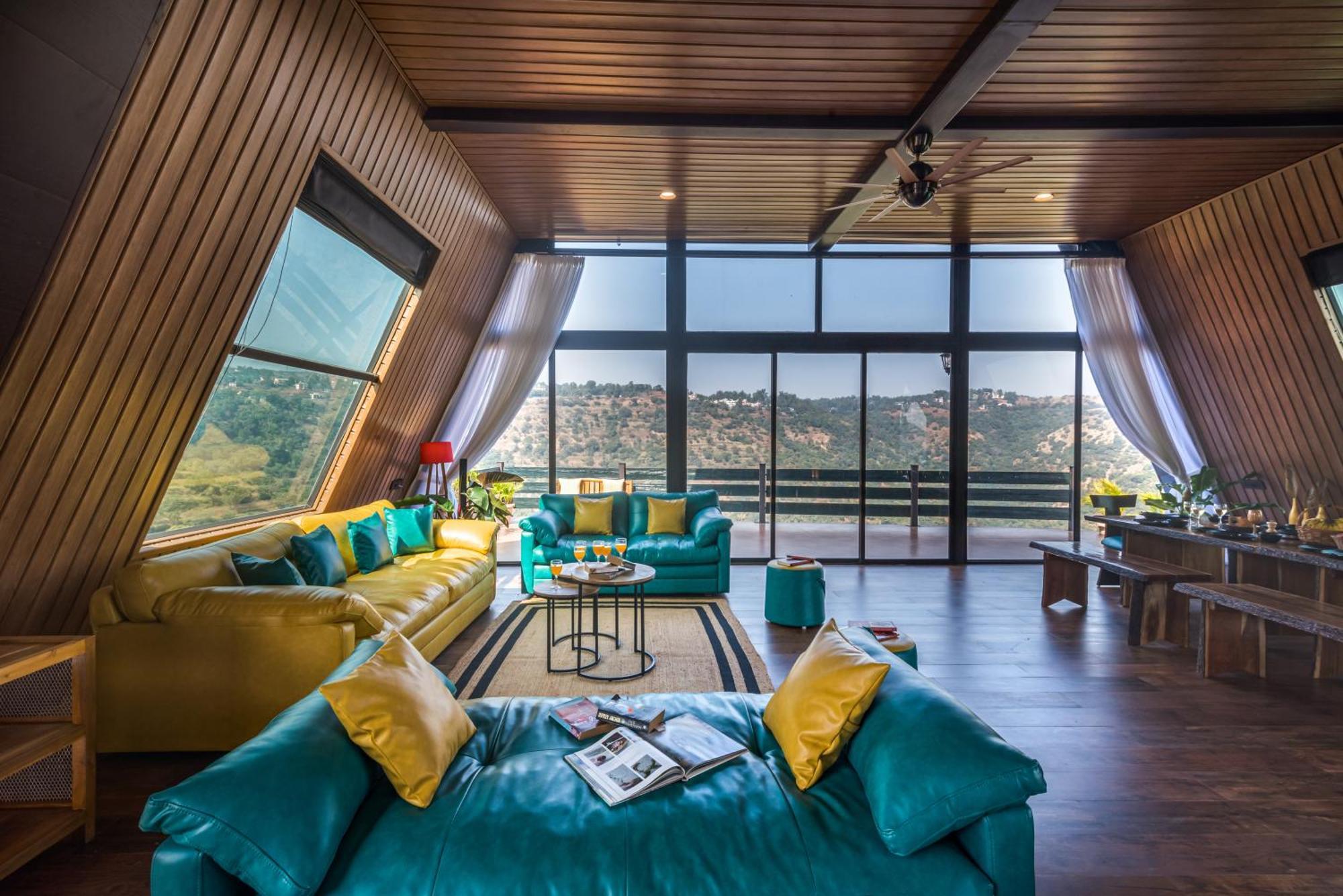 Saffronstays A Vantage, Panchgani - A Pyramid Shaped Unique Luxury Villa With Infinity Valley Views 외부 사진